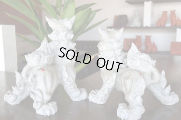 画像9: 琉球漆喰シーサー四足立ち（黒・小）