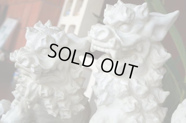 画像9: 琉球漆喰シーサー四足立ち（白・大）